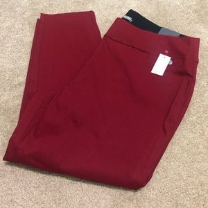 Pull on crop skinny ankle pants